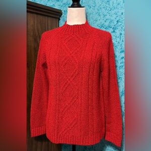 Mountain Lake Red Sweater